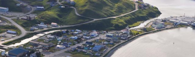 Downtown Unalaska - photo by Ben Bolock