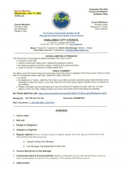 Agenda 2026 06 17 - Special Meeting