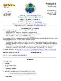 Agenda 2026 07 10 - Special Meeting