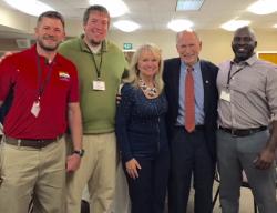 Unalaska PCR Leadership with Governor and First Lady, Bill and Donna Walker