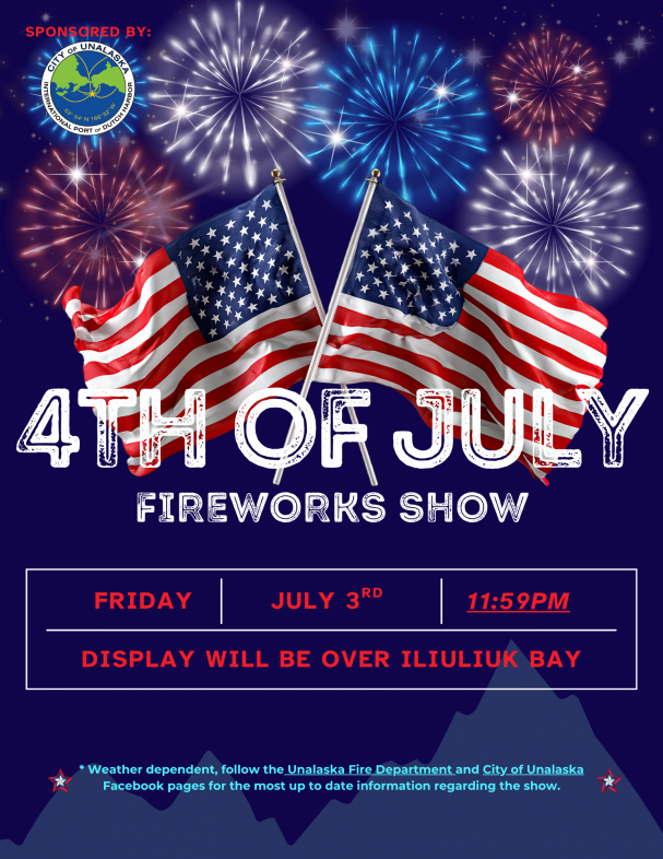 4th of July Fireworks - Friday, July 3rd, 2026 at 11:59pm