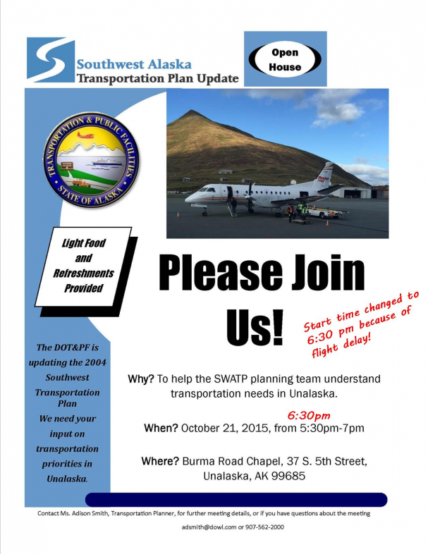 DOT's Open House flyer