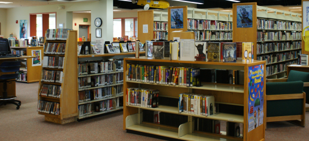 Books and movies at the Library.