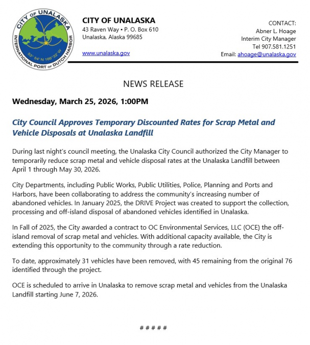 News Release 2026 03 25