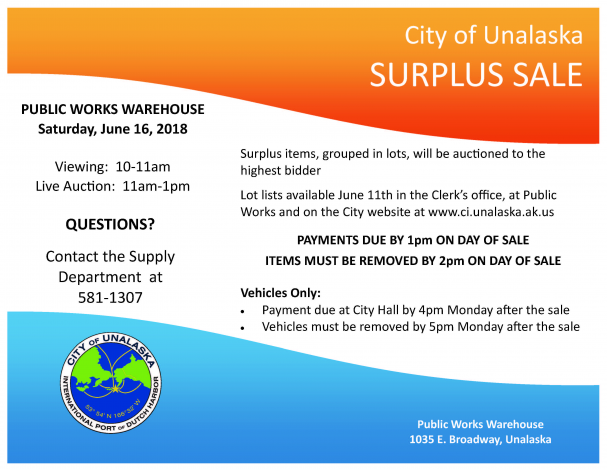 Surplus Sale Flyer